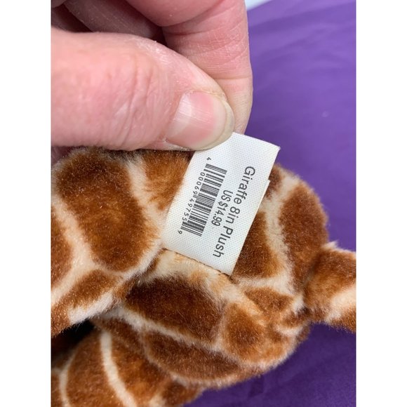 Giraffe 8 inch plush from Go Retail Group Brown Cream with brown feet & mane - Picture 11 of 12